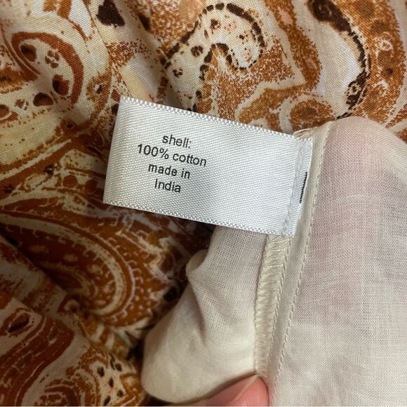 Lane Bryant Tiered Maxi Dress Windmark Paisley Button Down Tank Cotton Size 18 - Picture 11 of 16